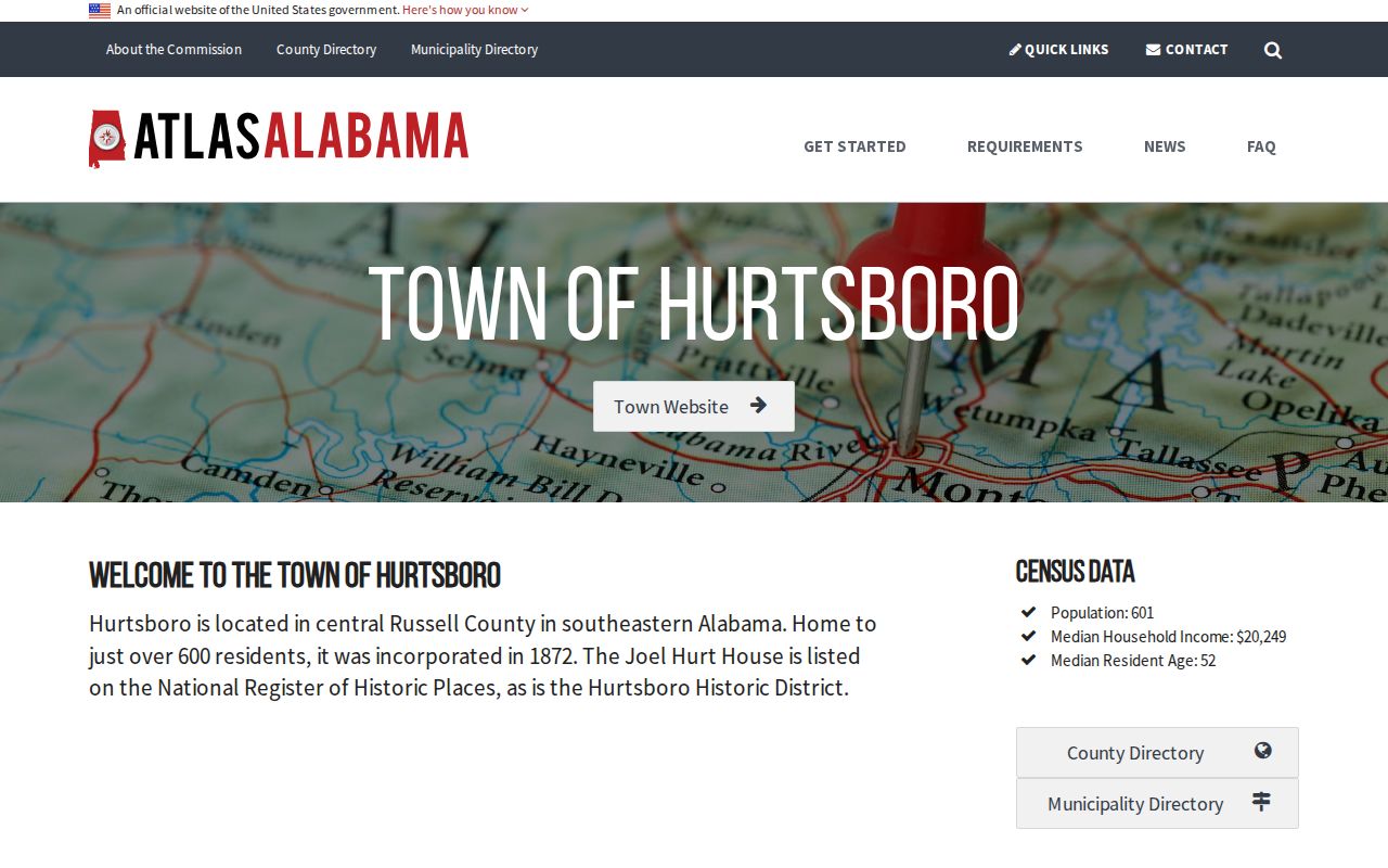 Hurtsboro municipal contact source for police arrest record routing