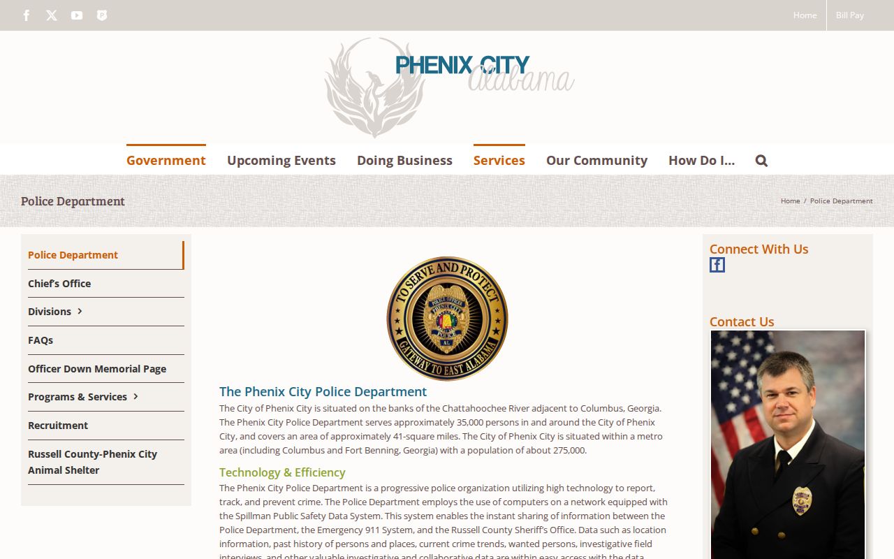 Phenix City Police Department official arrest records source